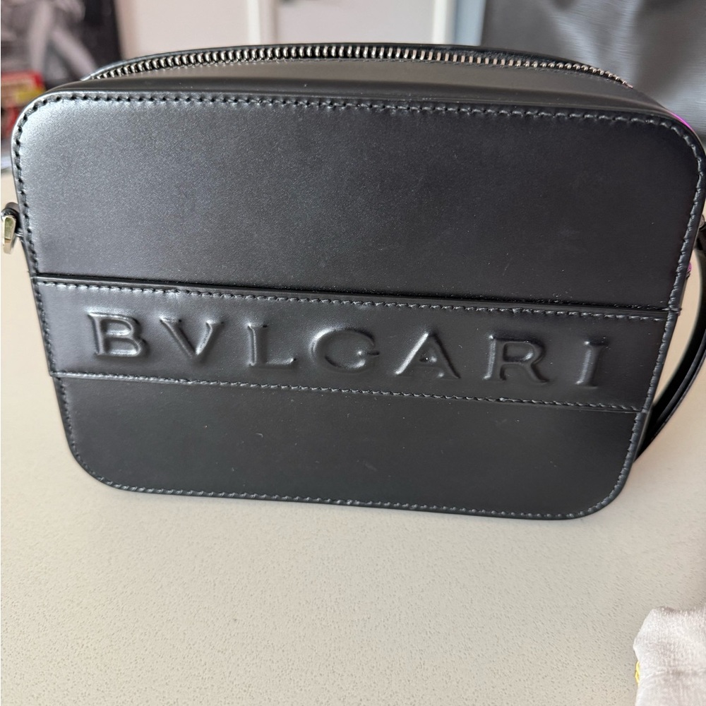 Bulgari Black Bag Sleek Leather Design